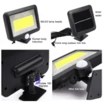 Solar Wall Light COB Separate Human Body Induction Garden Light Waterproof Outdoor Lighting Street Light - Image 3