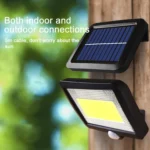 Solar Wall Light COB Separate Human Body Induction Garden Light Waterproof Outdoor Lighting Street Light - Image 4