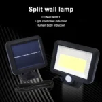 Solar Wall Light COB Separate Human Body Induction Garden Light Waterproof Outdoor Lighting Street Light - Image 5