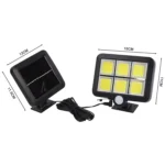 Solar Wall Light Six Grid Separate Human Body Induction Garden Light Waterproof Outdoor Lighting Street Light - Image 2
