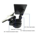 56 LEDs Home Lighting Integrated Courtyard Waterproof Double Heads Rotatable Solar Wall Light Street Light - Image 3