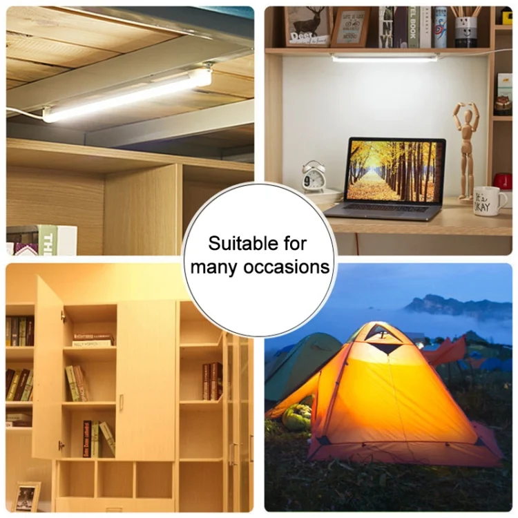 LED1286_6.webp 20cm 24 LEDs Multifunctional USB Three-color Stepless Dimming LED Light Tube, DC 5V - Image 7