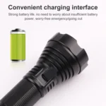 Aluminum Alloy Flashlight USB Rechargeable - Image 4