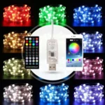 Christmas Decoration USB Copper Wire String Light Remote Controller & Bluetooth Mobile APP Control, Length: 5m 50 LEDs - Image 7