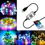 Christmas Decoration USB Copper Wire String Light Bluetooth Mobile APP Control, Length: 5m 50 LEDs - Image 2