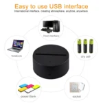 Castle In The Sky Shape Creative Crack Touch Dimming 3D Colorful Decorative Night Light - Image 7