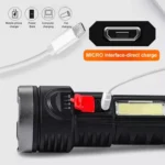 L-822 USB Rechargeable Floodlight Mini Portable LED Flashlight - Image 6