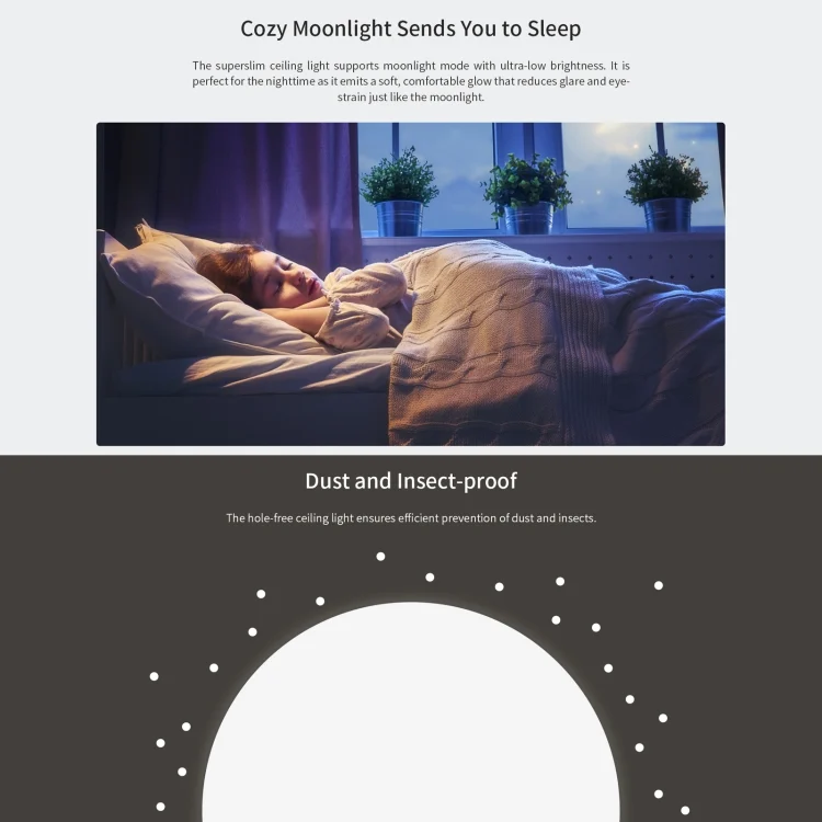 LED1496_8.webp Yeelight Ultrathin Smart LED Ceiling Light, Diameter: 30cm - Image 9