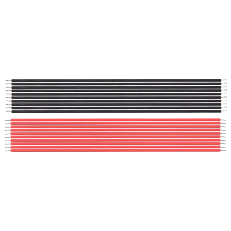 10 Pairs 22AWG Red Black Parallel Circuit Cables, Length: 12cm