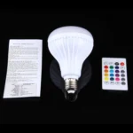 12W RGB LED Bluetooth Speaker Light, E27 Energy Saving Lamps with Remote Controller, AC 100-240V - Image 6