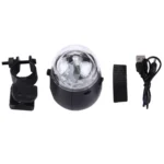 3W Mini 3ATM  water resistant  Rotating Magic Ball LED Stage Light, with Bicycle Mount - Image 6