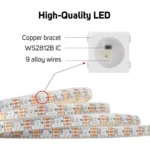 WS2812B 5050 SMD LED RGB Bare Board Rope Light, 30 LED/m, DC 5V, Length: 1m - Image 4
