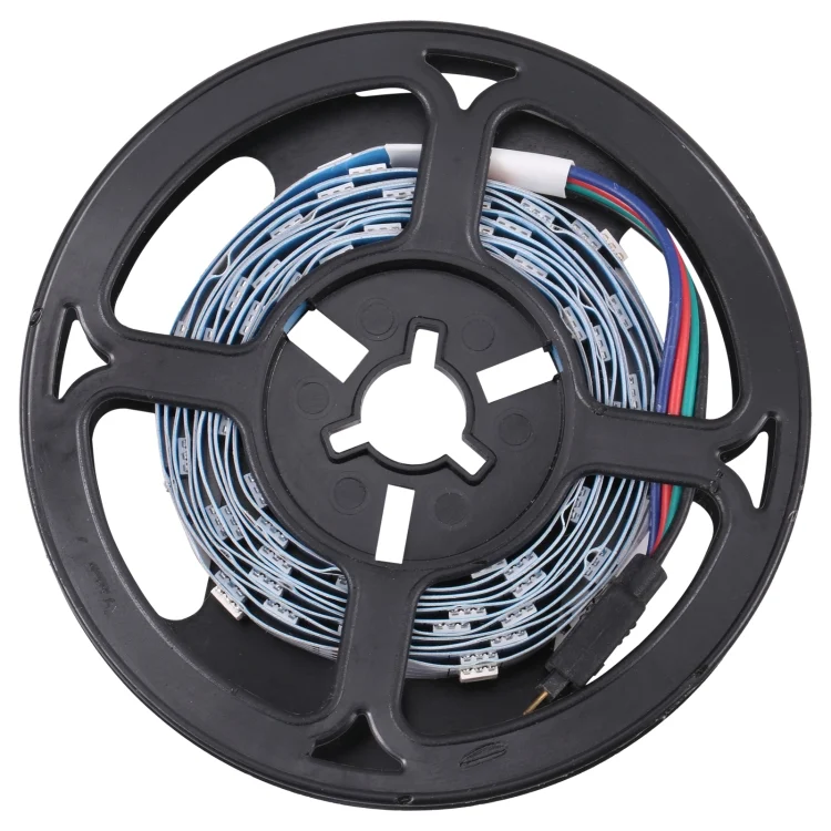 Bare Board 5050 SMD RGB LED Rope Light, 30 LED/m, Length: 2m, 12V 2A 100-240V, with 24-key Remote Control