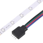 Bare Board 2835 SMD RGB LED Rope Light, 60 LED/m, Length: 5m, 12V 2A 100-240V, with 24-key Remote Control - Image 4