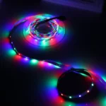 Bare Board 2835 SMD RGB LED Rope Light, 60 LED/m, Length: 5m, 12V 2A 100-240V, with 24-key Remote Control - Image 5