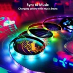 Smart Bluetooth APP Control Bare Board 2835 SMD RGB LED Rope Light, 60 LED/m, Length: 5m, 12V 2A 100-240V - Image 7