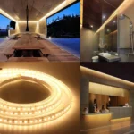 Bare Board 2835 SMD Dimmable White Light / Warm Light LED Rope Light, 60 LED/m, Length: 5m, 12V 2A 100-240V - Image 6