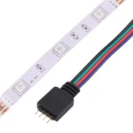 2pcs Bare Board 5050 SMD RGB LED Rope Light, 30 LED/m, Length: 5m, 12V 2A 100-240V, with 24 Keys Doodle Controller - Image 4