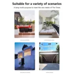 6 LED Solar Wall Lamp Outdoor Decorative Garden Up And Down Light - Image 7
