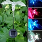 A106 3 PCS Colorful Light LED Solar Power Lamp, Bird Dragonfly Butterfly Pattern Outdoor Garden Landscape Path Decorative Light - Image 8