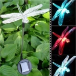 A106 3 PCS Colorful Light LED Solar Power Lamp, Bird Dragonfly Butterfly Pattern Outdoor Garden Landscape Path Decorative Light - Image 9