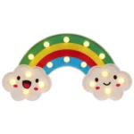 Creative Rainbow Shape Warm White LED Decoration Light, 2 x AA Batteries Powered Party Festival Table Wedding Lamp Night Light - Image 6