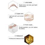 20 LEDs SMD 0603 IP65 Waterproof CR2032 Button Batteries - Image 4