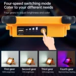 50W 32 LEDs Solar Portable Camping Light Magnetic Lighting Emergency Light with Four Levels of Brightness & Power Bank & Battery Indicator - Image 11