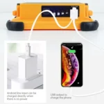 50W 32 LEDs Solar Portable Camping Light Magnetic Lighting Emergency Light with Four Levels of Brightness & Power Bank & Battery Indicator - Image 4