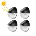4 PCS SMD2835 Solar Decorative Light Outdoor Waterproof Garden Fence Light, Color Temperature: 3000-3200K