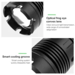 Long Style Micro USB Charging Outdoor Waterproof P90 + COB LED Flashlight, Support Power Display & Telescopic Focusing & 7-level Brightness Adjustment - Image 4