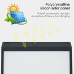 2W 10 LEDs Wall-mounted Waterproof Solar Digital House Number Light LED Light Control Address Indicator, Color Temperature: 6000K - Image 4