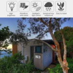 2W 10 LEDs Wall-mounted Waterproof Solar Digital House Number Light LED Light Control Address Indicator, Color Temperature: 6000K - Image 7