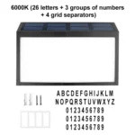 2W 10 LEDs Wall-mounted Waterproof Solar Digital House Number Light LED Light Control Address Indicator, Color Temperature: 6000K - Image 9