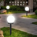 2pcs Light-controlled Bulb-shaped Lawn Light Outdoor Garden Light LED Solar Light - Image 6