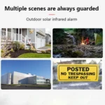 Solar Burglar Alarm Light Remote Control Human Body Induction Alarm - Image 8