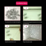 300 LEDs Curtain String Light with End Joint & Multi-function Controller & Memory Waterproof, US Plug, AC 110V - Image 6
