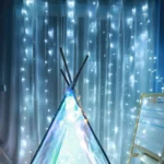 300 LEDs Curtain String Light with End Joint & Multi-function Controller & Memory Waterproof, US Plug, AC 110V - Image 8