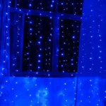 300 LEDs Curtain String Light with End Joint & Multi-function Controller & Memory Waterproof, EU Plug, AC 220V - Image 7