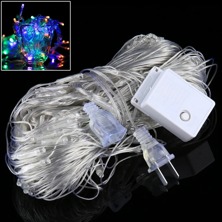 200 LEDs Reticular String Light with End Joint & Multi-function Controller, US Plug, AC 110V