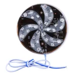 30 LEDs SMD 2835 Motorcycle Modified Windmill RGB Light Fire Wheel Light Styling Flash Atmosphere Lamp, Diameter: 6cm, DC 12V - Image 2