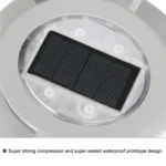 LED High Pressure Resistant Solar Powered Embedded Ground Lamp IP65 Waterproof Outdoor Garden Lawn Lamp, Warm Light 3000K - Image 5