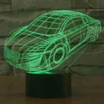 Car Style 3D Touch Switch Control LED Light , 7 Color Discoloration Creative Visual Stereo Lamp Desk Lamp Night Light - Image 12