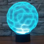 Brain Style 3D Touch Switch Control LED Light , 7 Color Discoloration Creative Visual Stereo Lamp Desk Lamp Night Light - Image 11