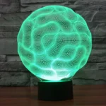 Brain Style 3D Touch Switch Control LED Light , 7 Color Discoloration Creative Visual Stereo Lamp Desk Lamp Night Light - Image 8