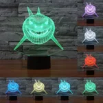 Positive Face Shark Style 3D Touch Switch Control LED Light , 7 Color Discoloration Creative Visual Stereo Lamp Desk Lamp Night Light