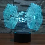 TIE Fighter Style 3D Touch Switch Control LED Light , 7 Color Discoloration Creative Visual Stereo Lamp Desk Lamp Night Light - Image 11