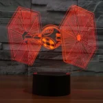 TIE Fighter Style 3D Touch Switch Control LED Light , 7 Color Discoloration Creative Visual Stereo Lamp Desk Lamp Night Light - Image 7
