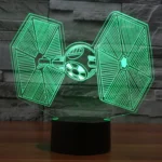 TIE Fighter Style 3D Touch Switch Control LED Light , 7 Color Discoloration Creative Visual Stereo Lamp Desk Lamp Night Light - Image 8