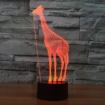 Giraffe Style 3D Touch Switch Control LED Light , 7 Color Discoloration Creative Visual Stereo Lamp Desk Lamp Night Light - Image 7